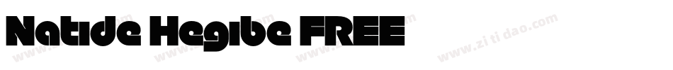 Natide Hegibe FREE字体转换
